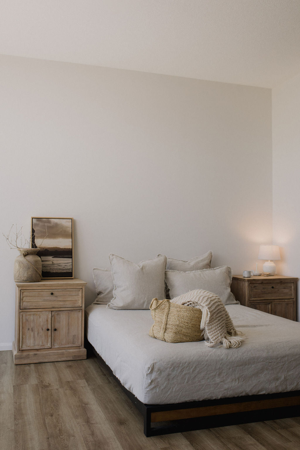 “Sable” Linen Fitted Sheet