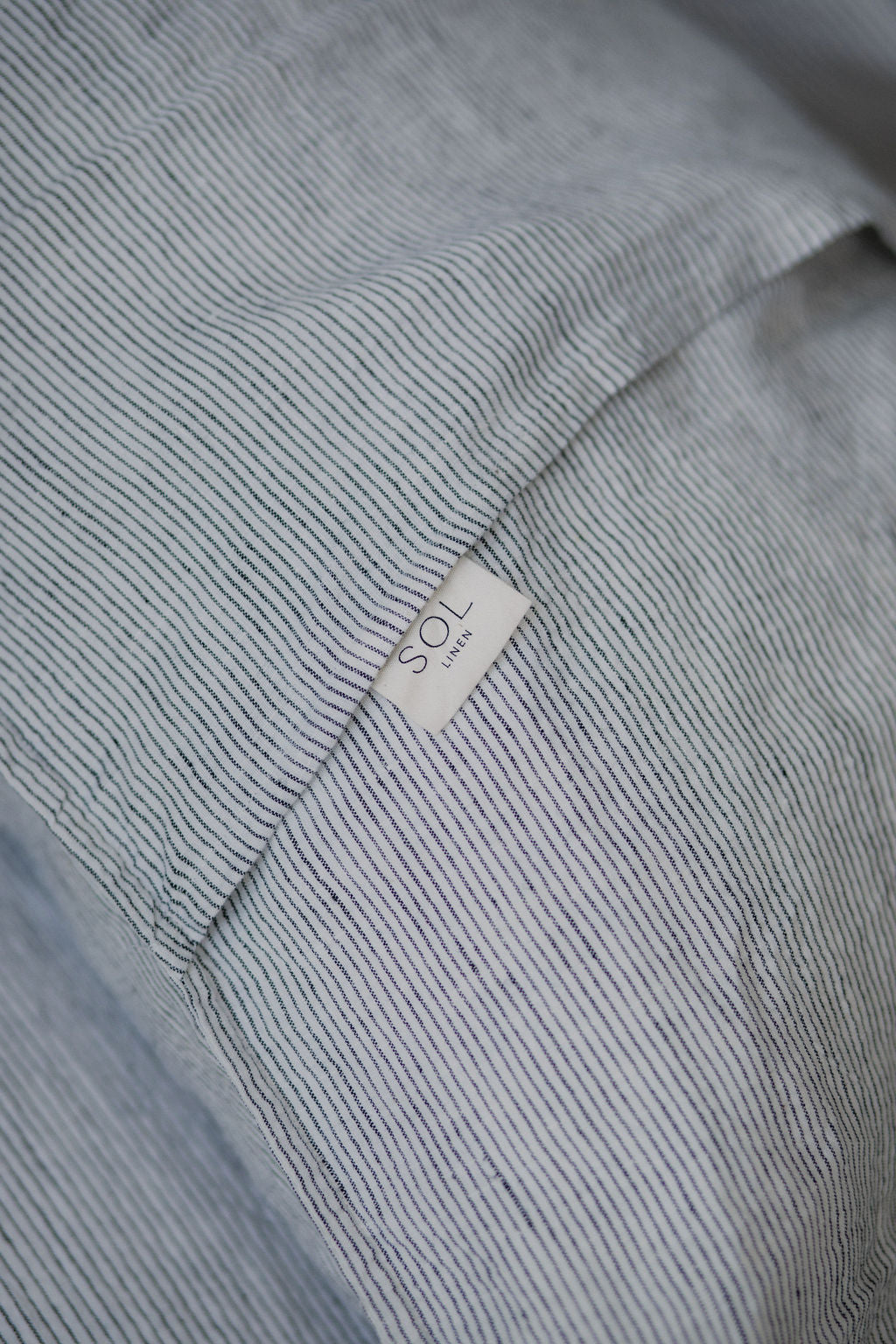 "Ink" Pinstripe Linen Pillowcases