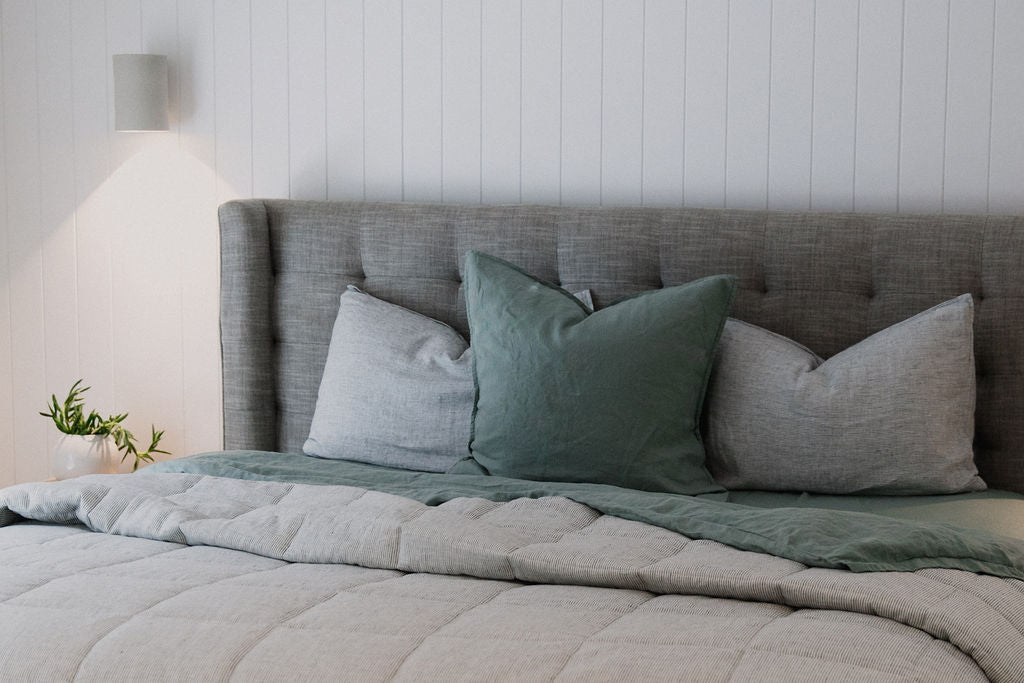 "Sea Mist" Linen European Pillowcases