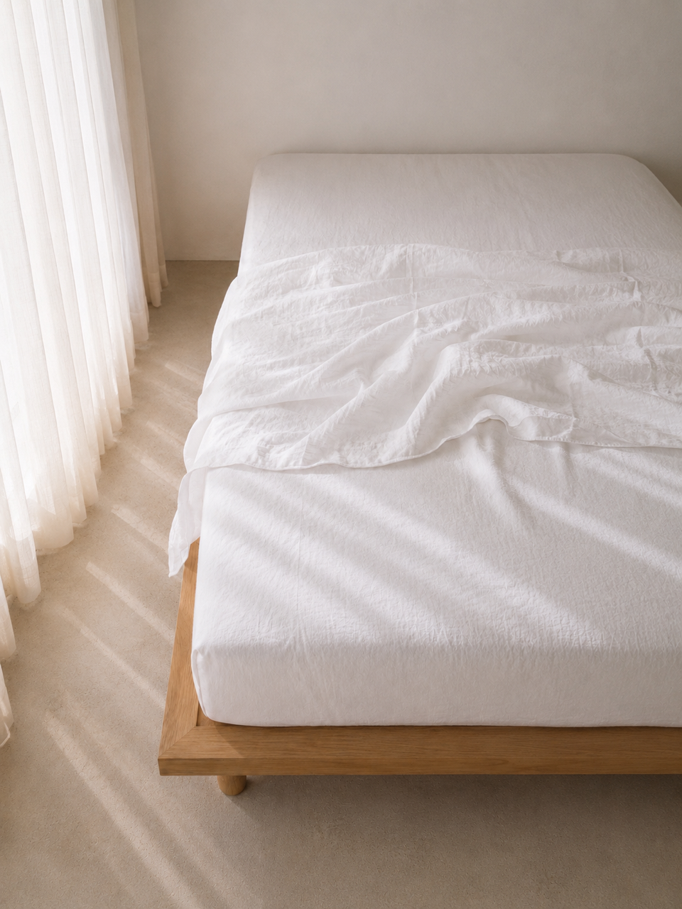 “Whistler” Linen Fitted Sheet