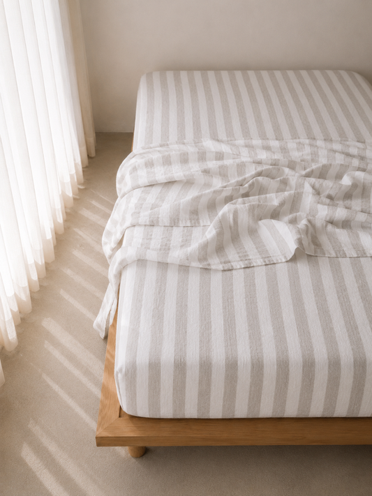 “Noemi” Linen Fitted Sheet