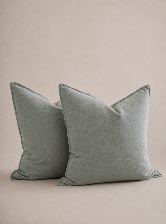 "Sea Mist" Linen European Pillowcases