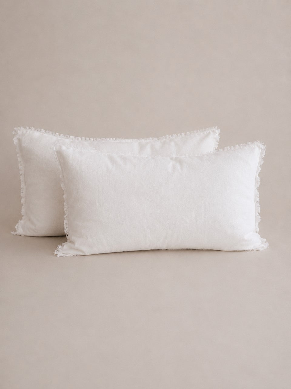 “Whistler” Frayed Linen Pillowcases