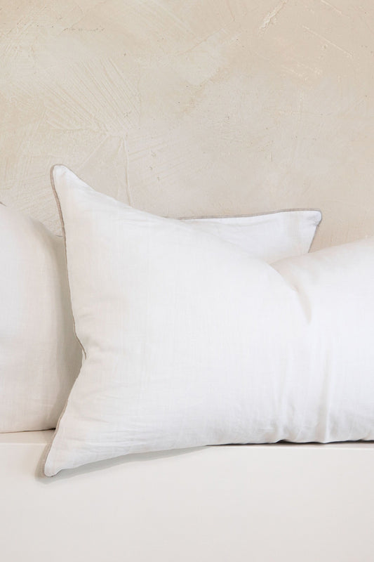 "Pipi" Piped Linen Pillowcases